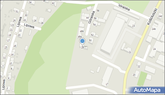 Bolesławiec, Kościuszki Tadeusza, gen., 19, mapa Bolesławca