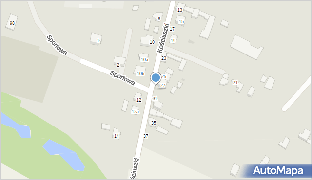 Bolesławiec, Kościuszki Tadeusza, gen., 29, mapa Bolesławca