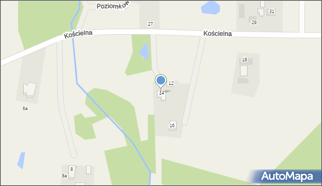 Boluminek, Kościelna, 14, mapa Boluminek