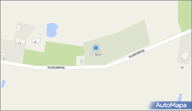 Boluminek, Kościelna, 19, mapa Boluminek