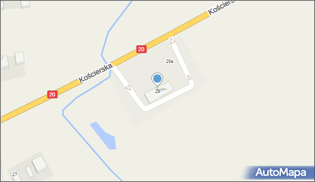 Borcz, Kościerska, 29, mapa Borcz