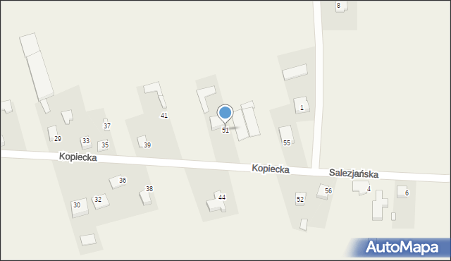 Borowianka, Kopiecka, 51, mapa Borowianka