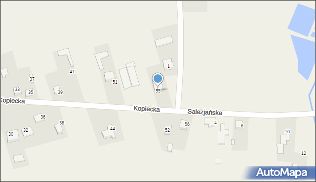 Borowianka, Kopiecka, 55, mapa Borowianka