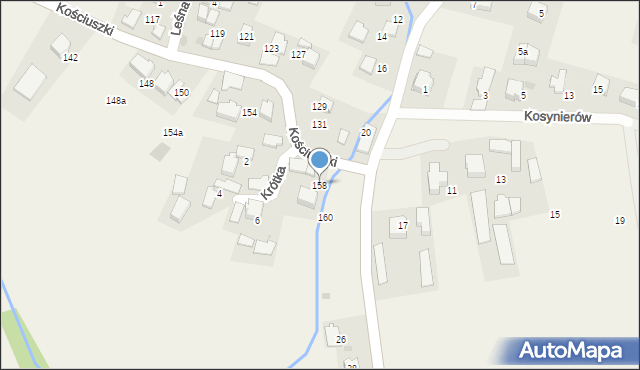 Bosutów, Kościuszki Tadeusza, gen., 158, mapa Bosutów