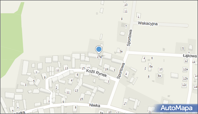 Brenno, Koźli Rynek, 17a, mapa Brenno