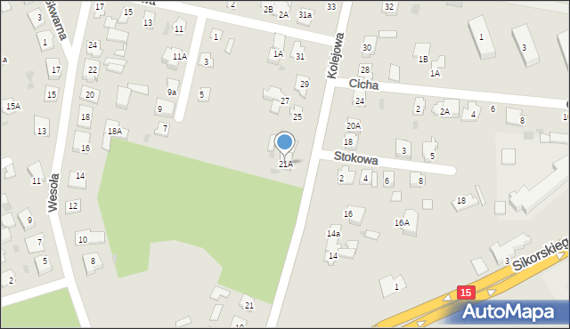 Brodnica, Kolejowa, 21A, mapa Brodnica