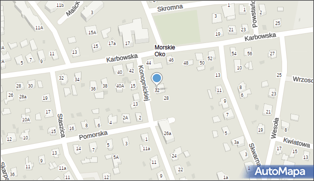 Brodnica, Konopnickiej Marii, 32, mapa Brodnica