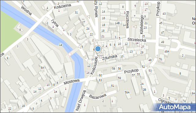 Brodnica, Kościuszki Tadeusza, gen., 3, mapa Brodnica