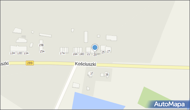 Brody, Kościuszki Tadeusza, gen., 23, mapa Brody