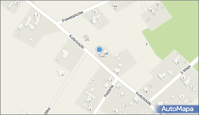 Bronowice, Kościuszki Tadeusza, gen., 10A, mapa Bronowice