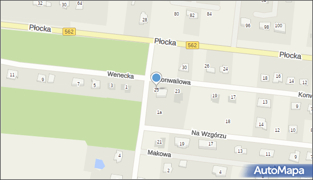 Brwilno, Konwaliowa, 25, mapa Brwilno