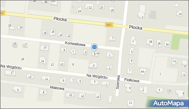 Brwilno, Konwaliowa, 3, mapa Brwilno