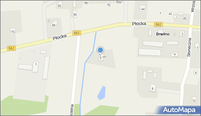 Brwilno, Kościelna, 1, mapa Brwilno