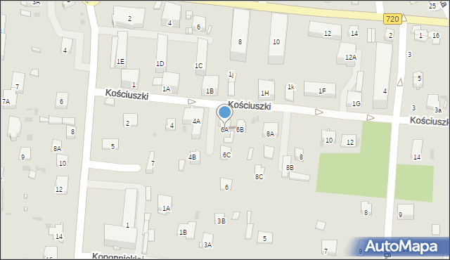 Brwinów, Kościuszki Tadeusza, gen., 6A, mapa Brwinów