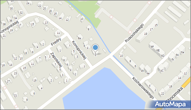 Brzeg, Konopnickiej Marii, 2, mapa Brzeg