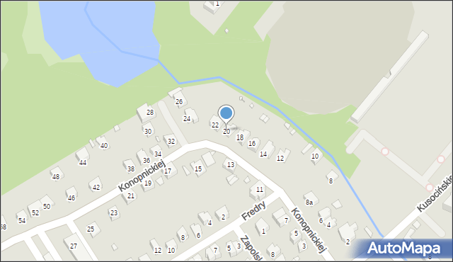 Brzeg, Konopnickiej Marii, 20, mapa Brzeg