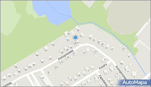 Brzeg, Konopnickiej Marii, 32, mapa Brzeg