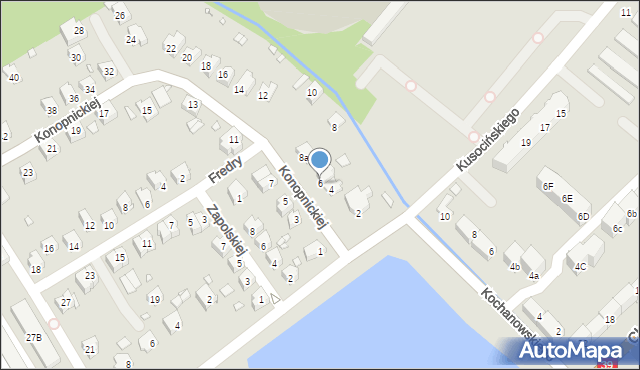 Brzeg, Konopnickiej Marii, 6, mapa Brzeg