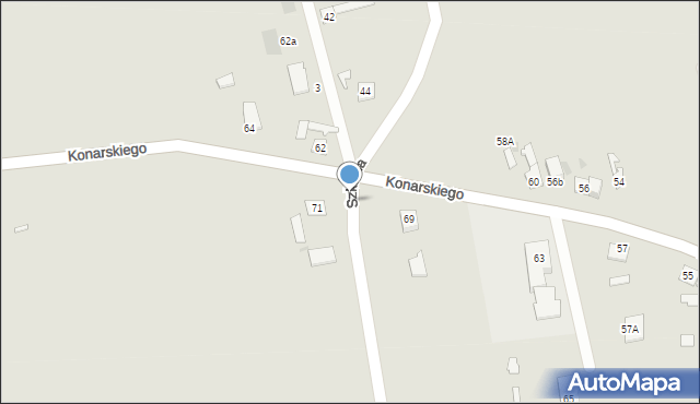 Brześć Kujawski, Konarskiego, 48a, mapa Brześć Kujawski