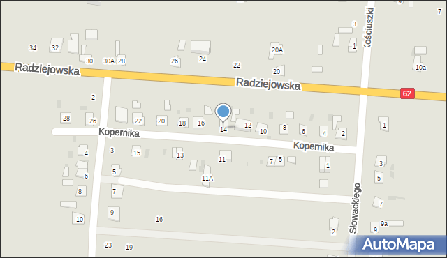 Brześć Kujawski, Kopernika Mikołaja, 14, mapa Brześć Kujawski