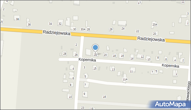 Brześć Kujawski, Kopernika Mikołaja, 22, mapa Brześć Kujawski