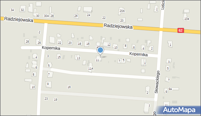 Brześć Kujawski, Kopernika Mikołaja, 9, mapa Brześć Kujawski