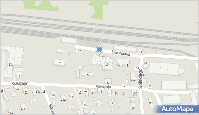 Brzesko, Kołłątaja Hugona, 5A, mapa Brzesko