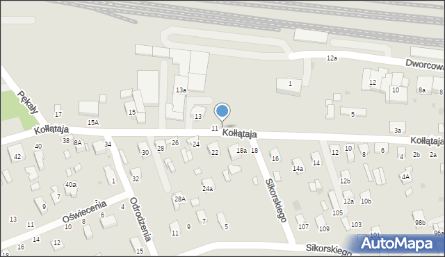 Brzesko, Kołłątaja Hugona, 9, mapa Brzesko