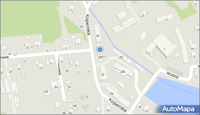 Brzesko, Kopernika Mikołaja, 18b, mapa Brzesko