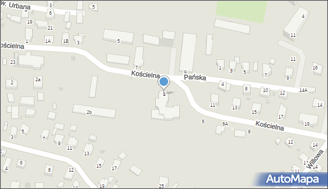 Brzeszcze, Kościelna, 4, mapa Brzeszcze