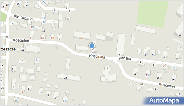 Brzeszcze, Kościelna, 7, mapa Brzeszcze