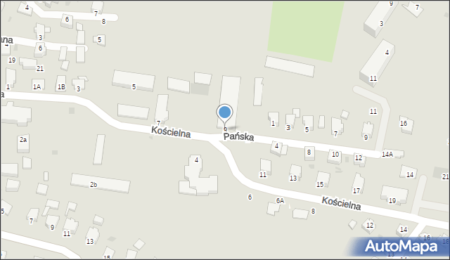 Brzeszcze, Kościelna, 9, mapa Brzeszcze