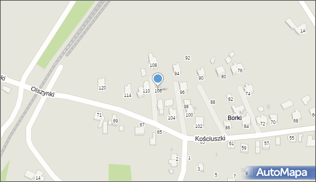 Brzeszcze, Kościuszki Tadeusza, gen., 106, mapa Brzeszcze