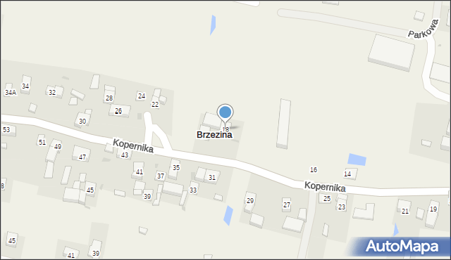 Brzezina, Kopernika Mikołaja, 18, mapa Brzezina