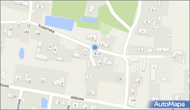 Brzezina, Kopernika Mikołaja, 3/2, mapa Brzezina