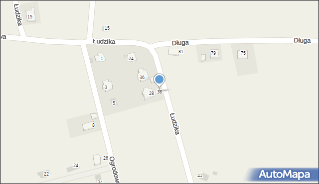 Brzeźnica, Kościelna, 38, mapa Brzeźnica