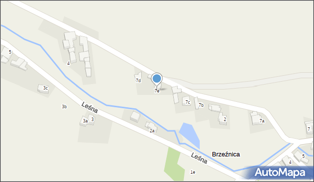 Brzeźnica, Kozielska, 7e, mapa Brzeźnica