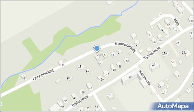 Brzozów, Konopnickiej Marii, 7, mapa Brzozów