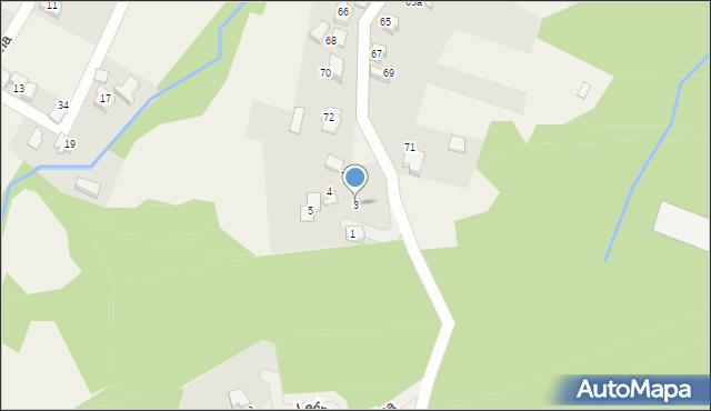 Bujaków, Koszary, 3, mapa Bujaków