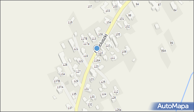 Bukowina Tatrzańska, Kościuszki Tadeusza, gen., 118, mapa Bukowina Tatrzańska