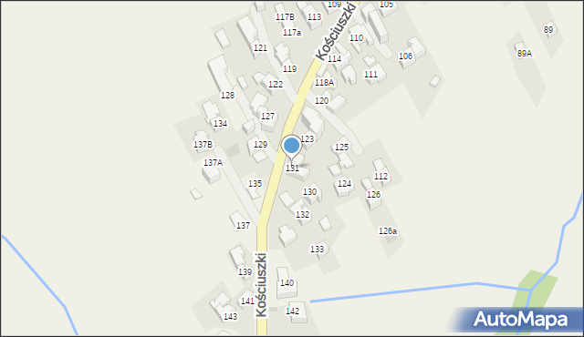 Bukowina Tatrzańska, Kościuszki Tadeusza, gen., 131, mapa Bukowina Tatrzańska