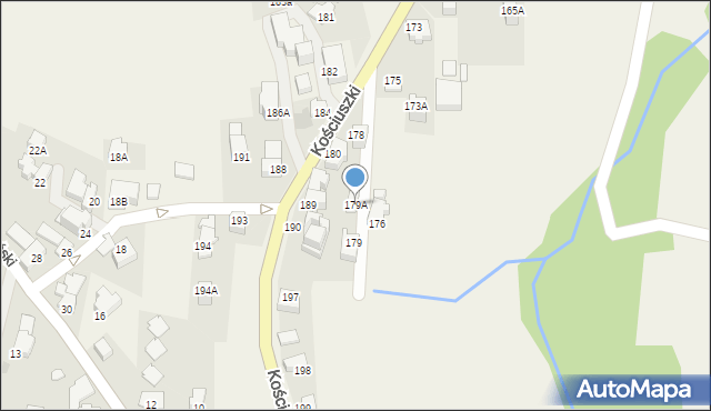 Bukowina Tatrzańska, Kościuszki Tadeusza, gen., 179A, mapa Bukowina Tatrzańska