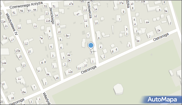 Bydgoszcz, Kotowicza Mikołaja, 3, mapa Bydgoszczy