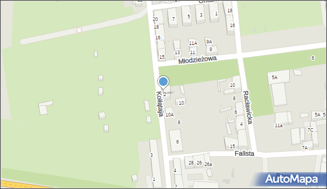 Bytom, Kołłątaja Hugo, 12, mapa Bytomia