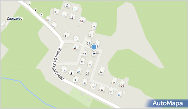 Bytom, Kolonia Zgorzelec, 27, mapa Bytomia