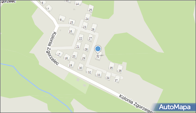 Bytom, Kolonia Zgorzelec, 31, mapa Bytomia