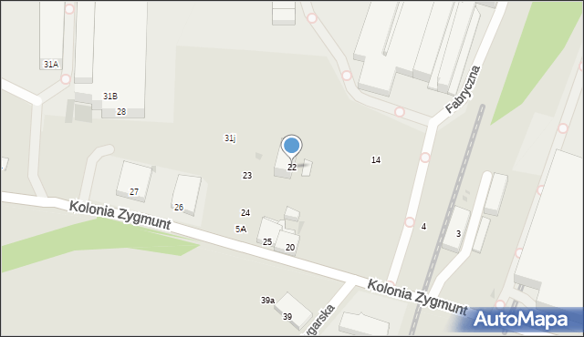 Bytom, Kolonia Zygmunt, 22, mapa Bytomia