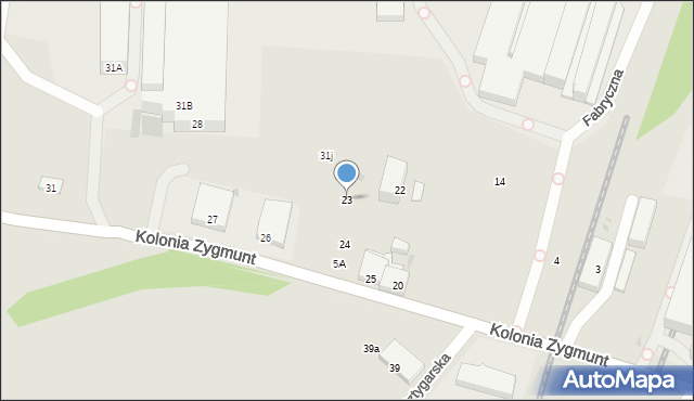 Bytom, Kolonia Zygmunt, 23, mapa Bytomia