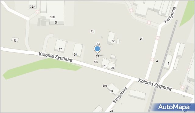 Bytom, Kolonia Zygmunt, 24, mapa Bytomia