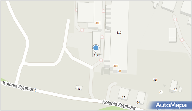 Bytom, Kolonia Zygmunt, 31A, mapa Bytomia